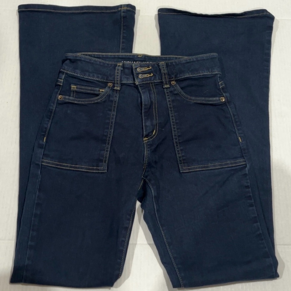 Michael Kors Dark Blue Flare Jeans